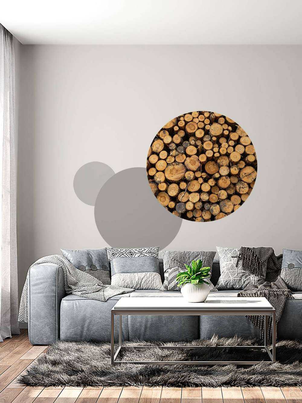 Stacked wood