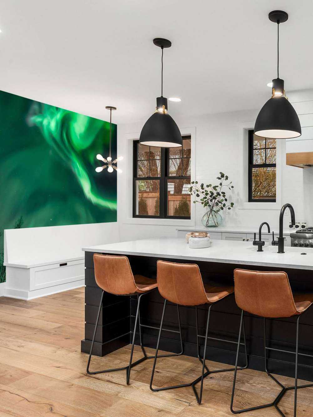 Spiral northern lights