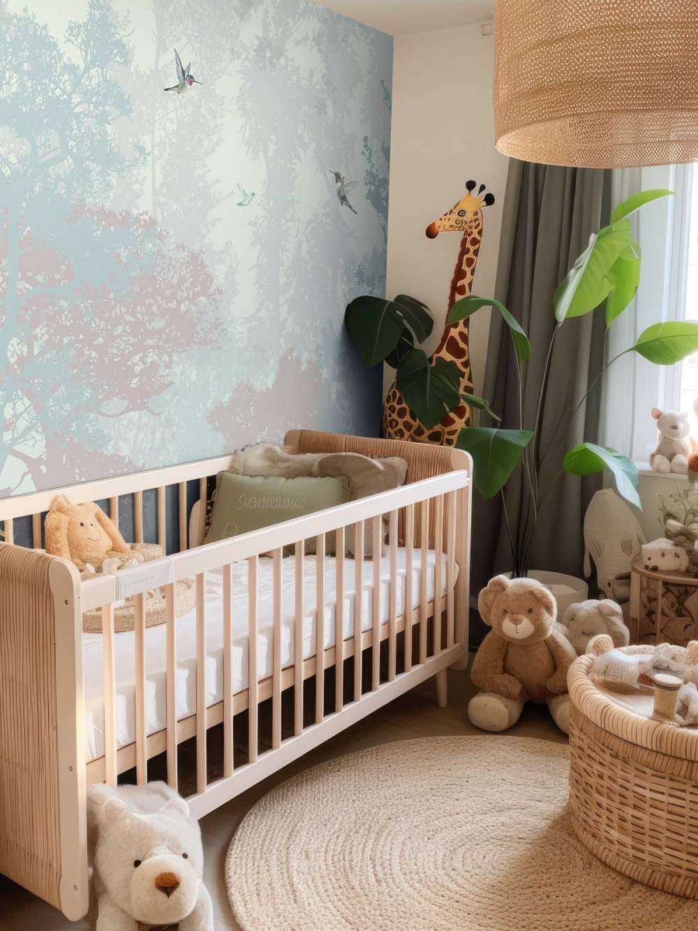 Blue and pink forest