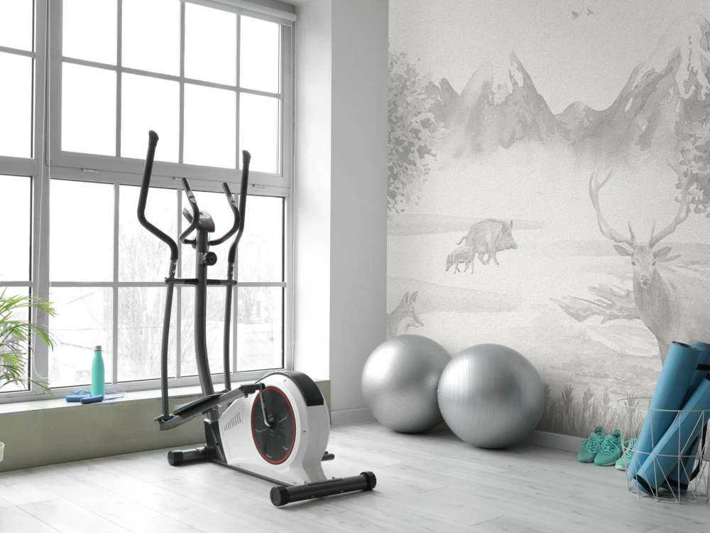 Forest animals in shades of grey