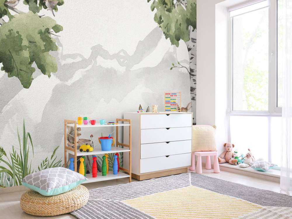 Two deer in the forest