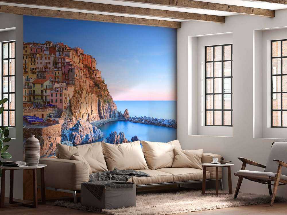 Village on a rock in Italy