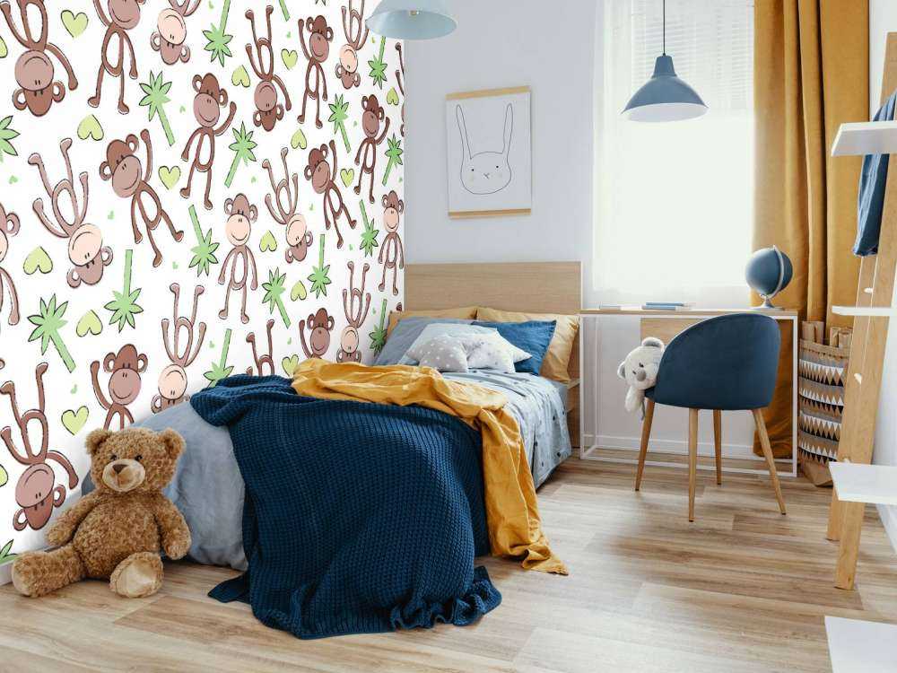 Monkeys and palm trees