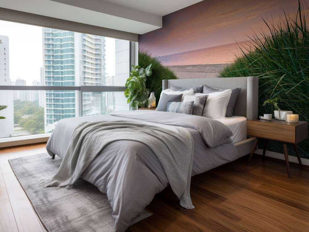 Dune passage with sunrise