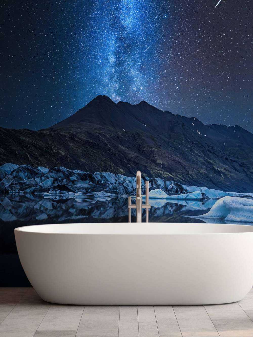 Milky Way near a Glacier