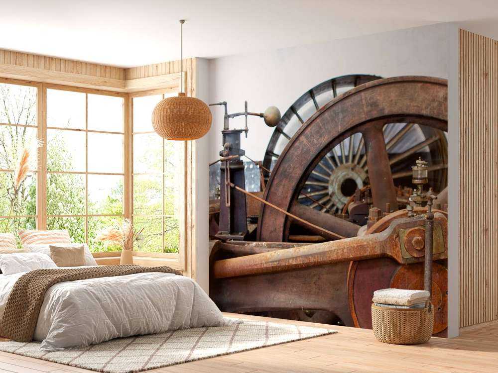 Part of a drive line of a steam engine (B) 