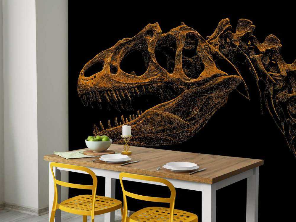 Skeleton of a dinosaur