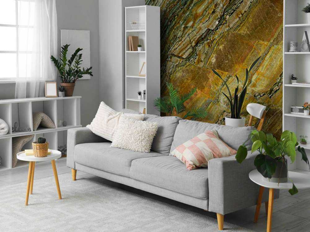 Coloured broken marble