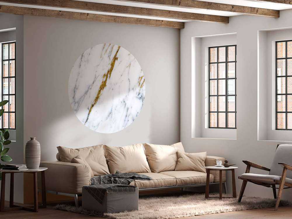 White marble with golden veins