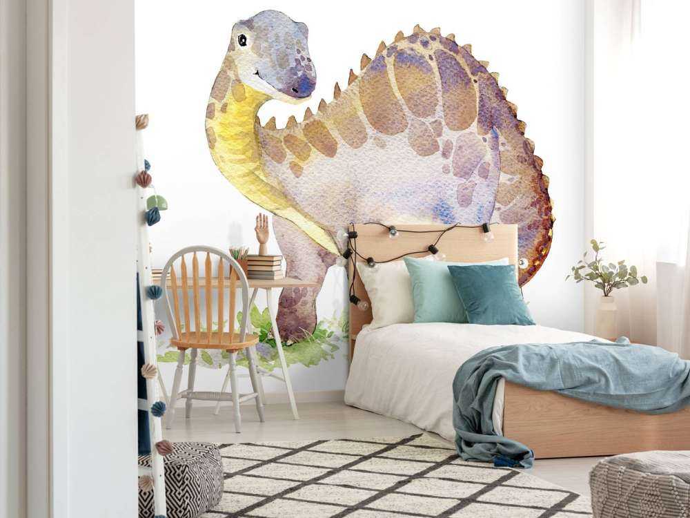 Dinosaur from watercolour