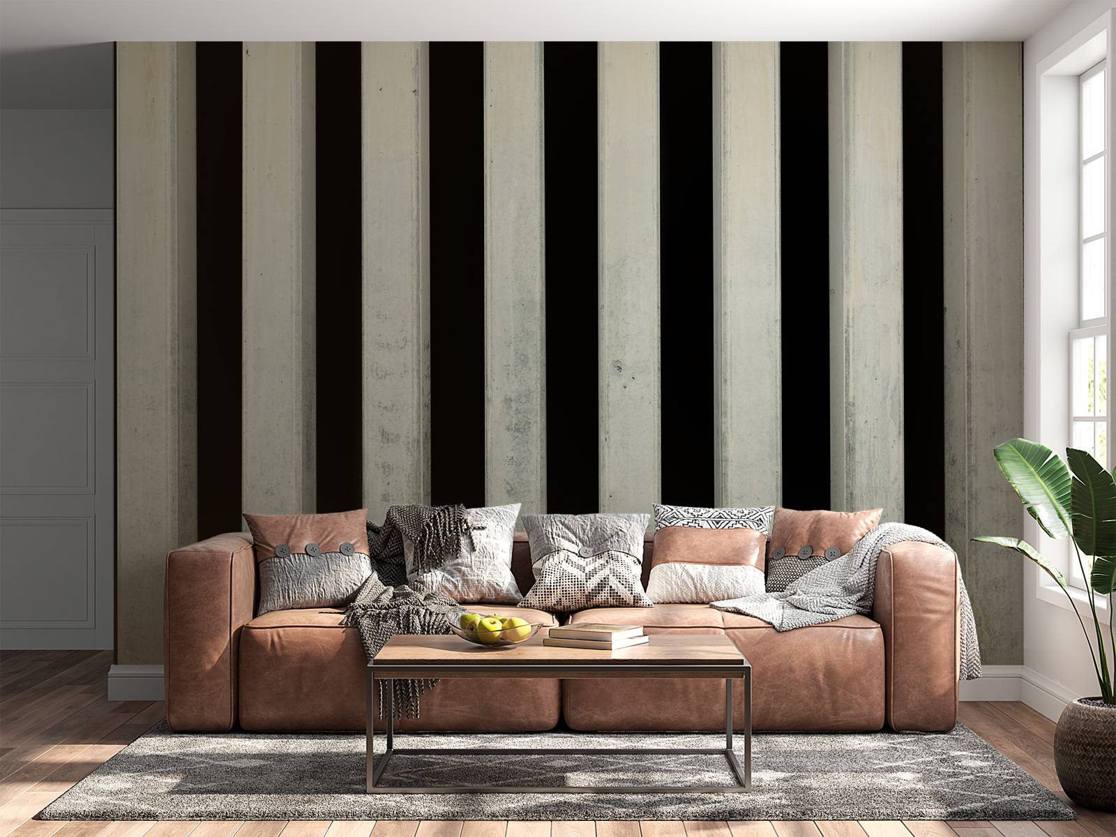Concrete pillars