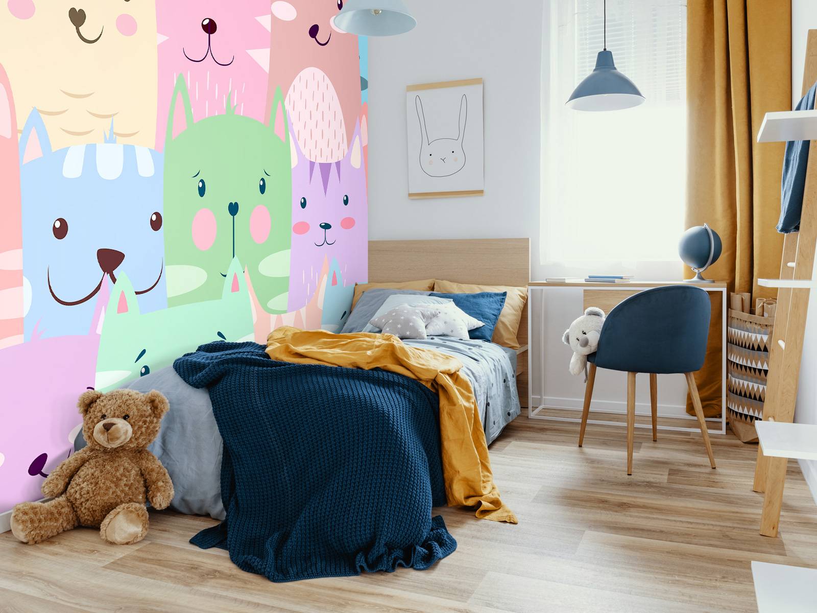 Colorful cats