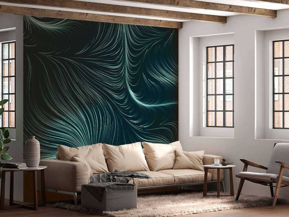 Green illuminated lines