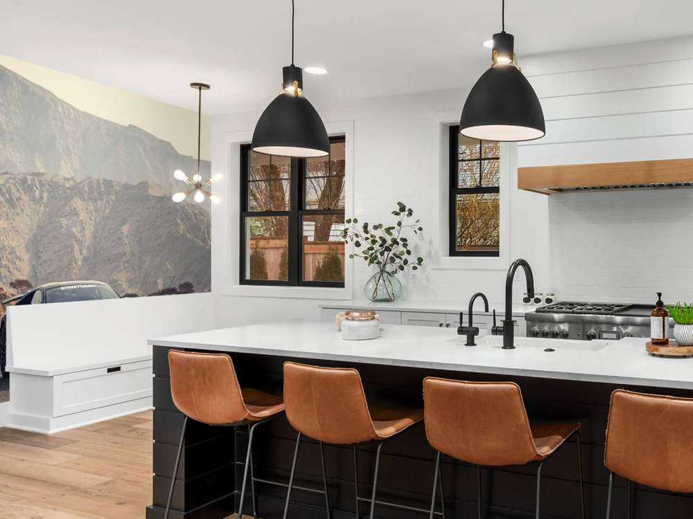 Black supercar in desert