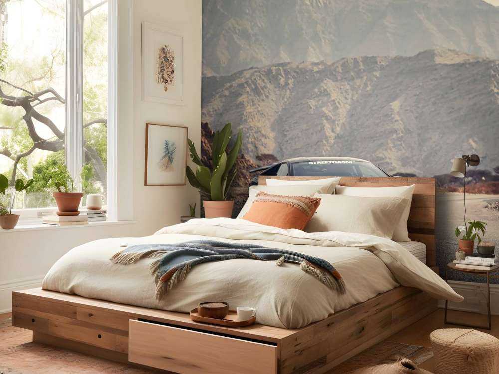 Black supercar in desert