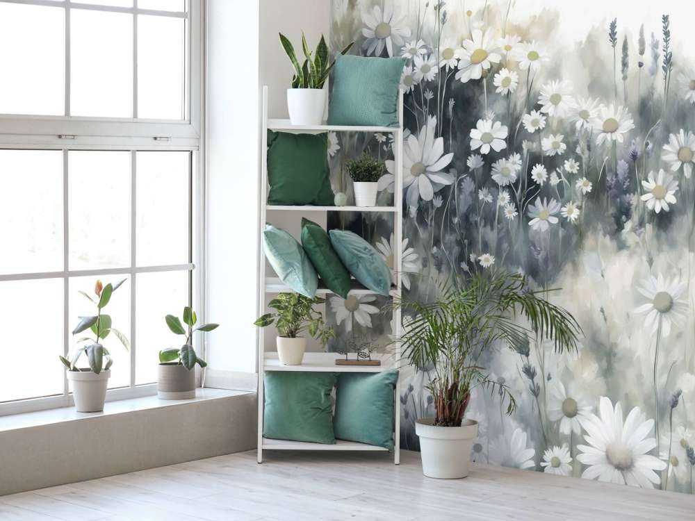 Quiet Daisies Meadow Green