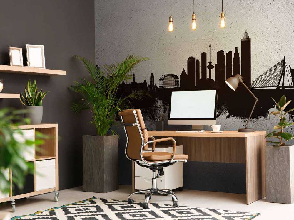 Watercolor skyline, Rotterdam