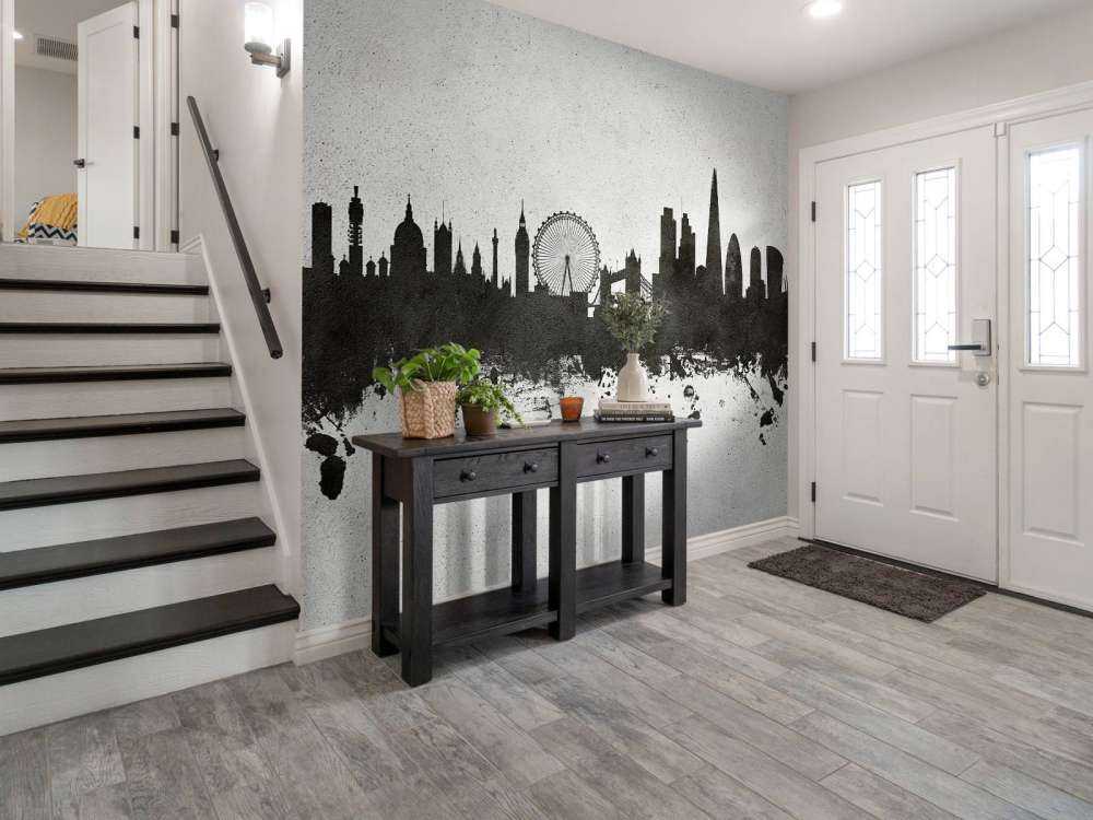 Watercolor skyline, London