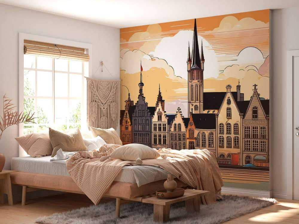 Gent vintage illustratie