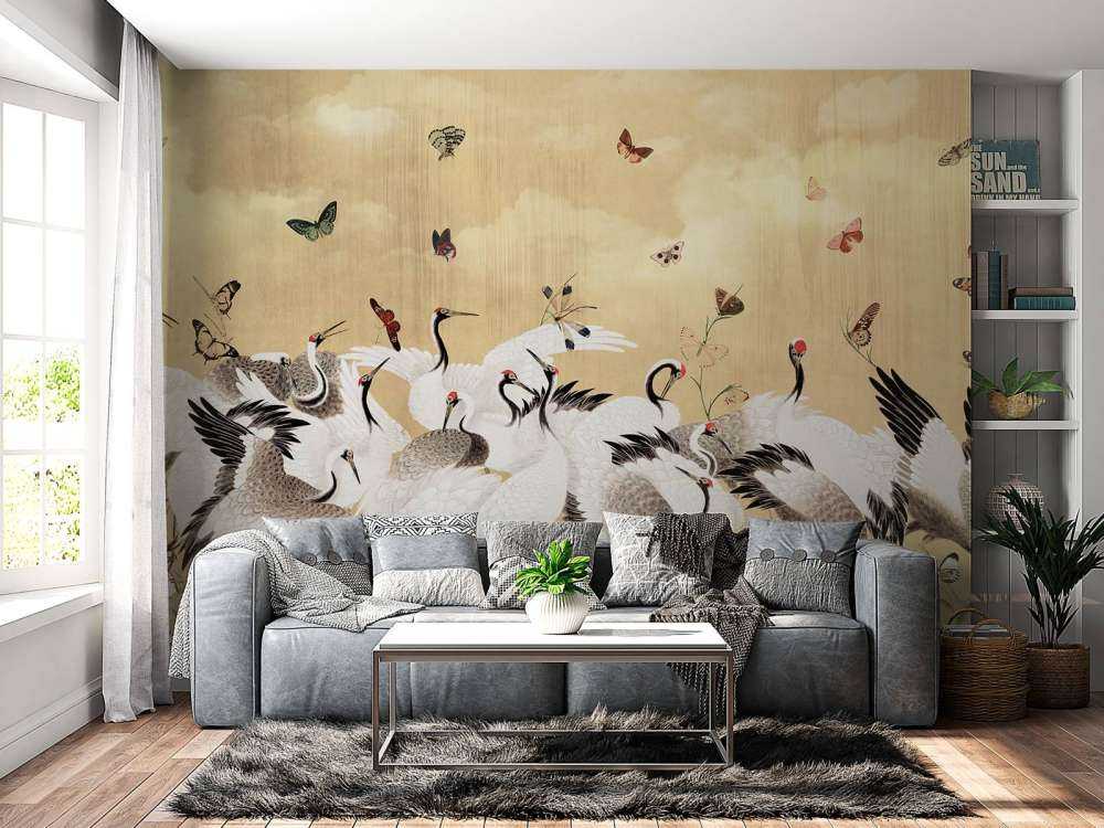 Golden Dance of Cranes
