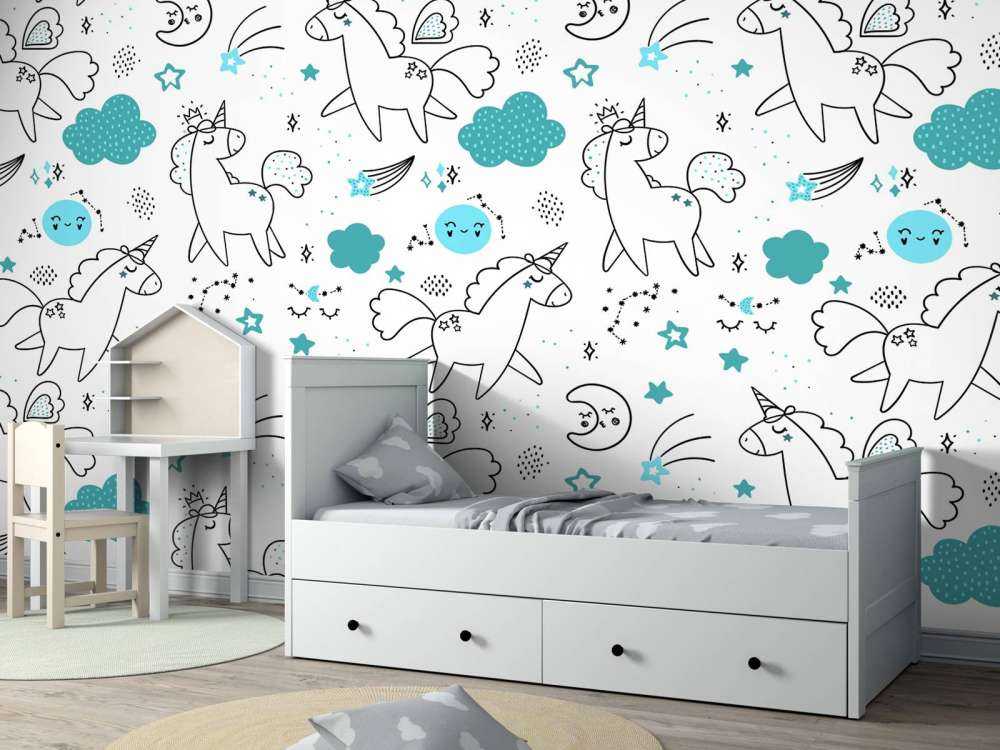 Getekende unicorns