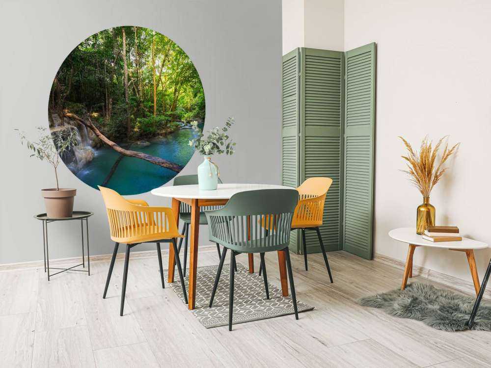 Waterval in een tropisch regenwoud