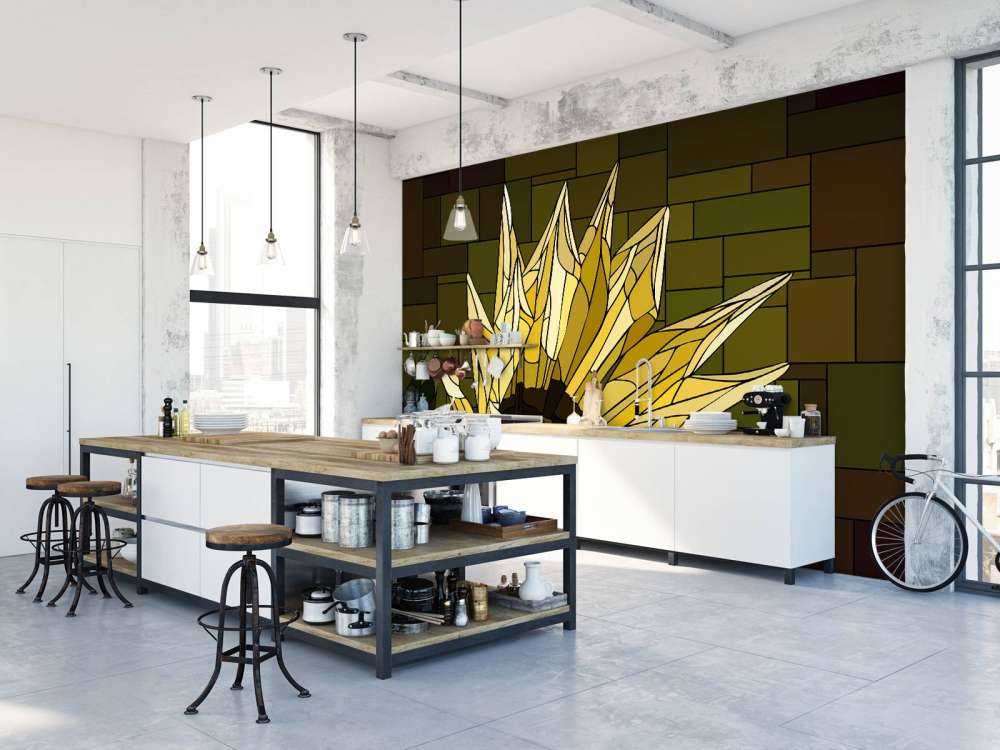 Yellow gazania in bloom