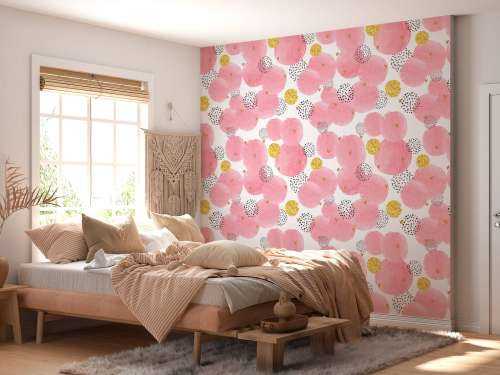 Pink and golden circles