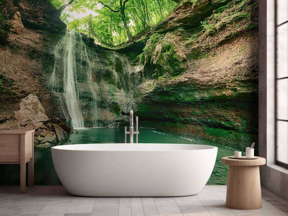 Mountain waterfall