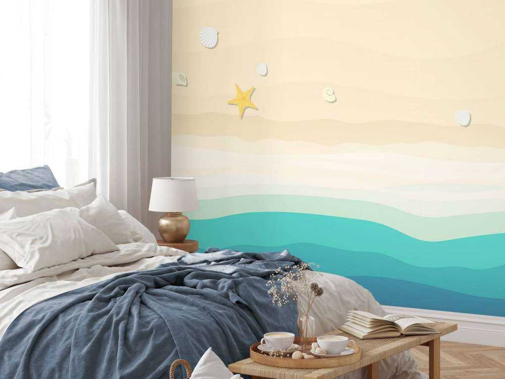Drawing of a beach