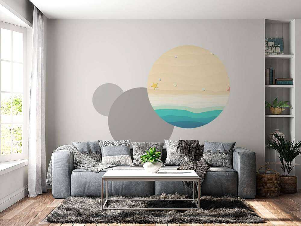 Drawing of a beach
