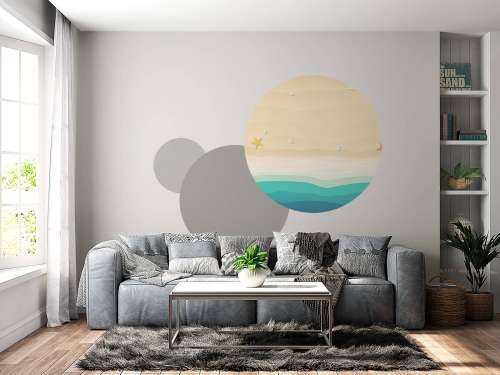 Drawing of a beach