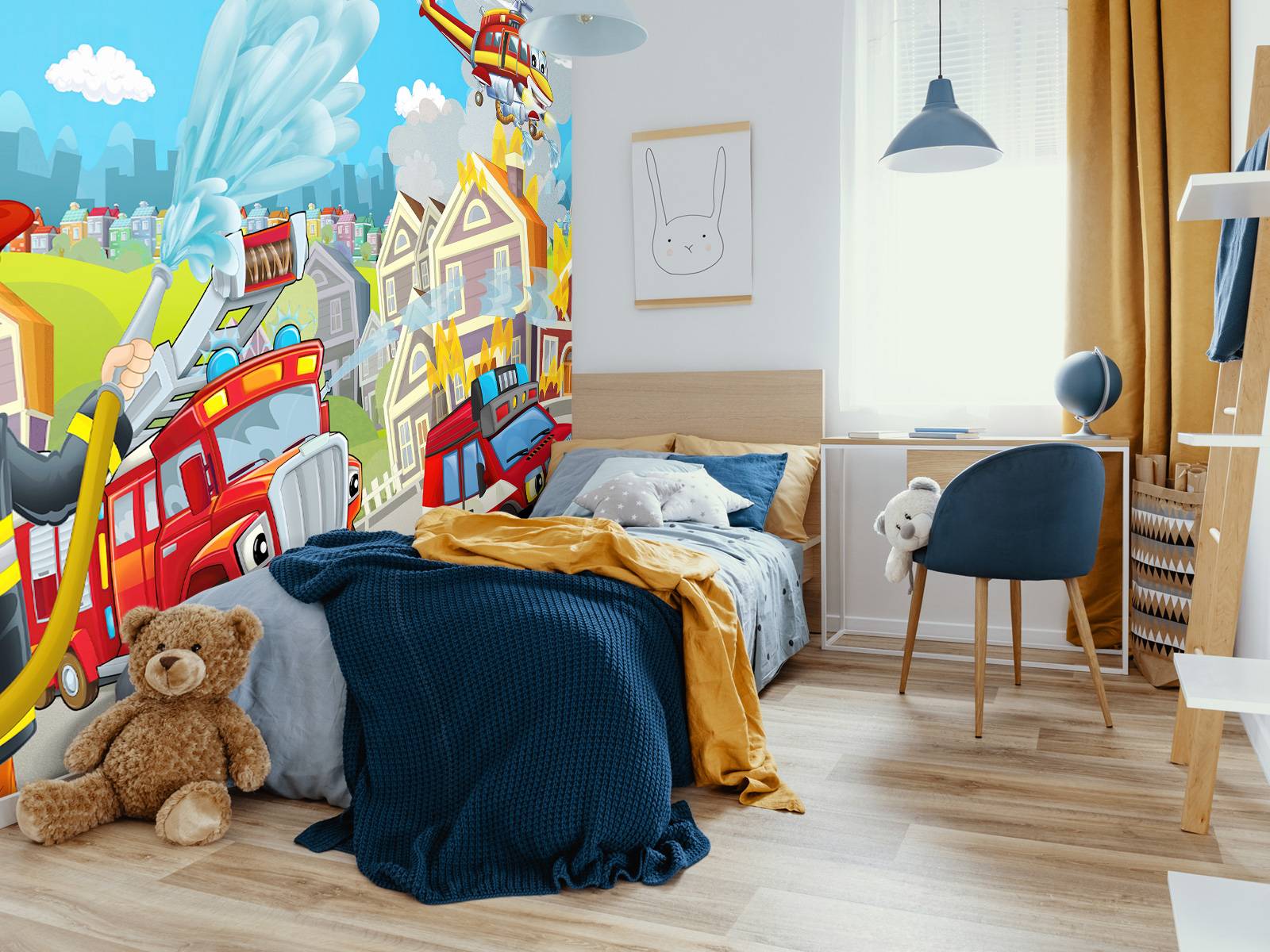 Children's room fire brigade