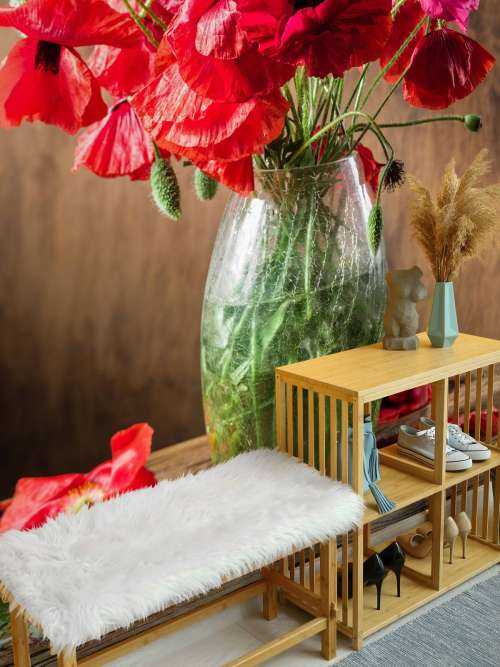 Poppies in a vase