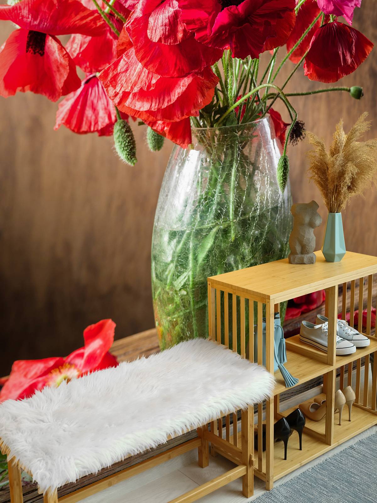 Poppies in a vase