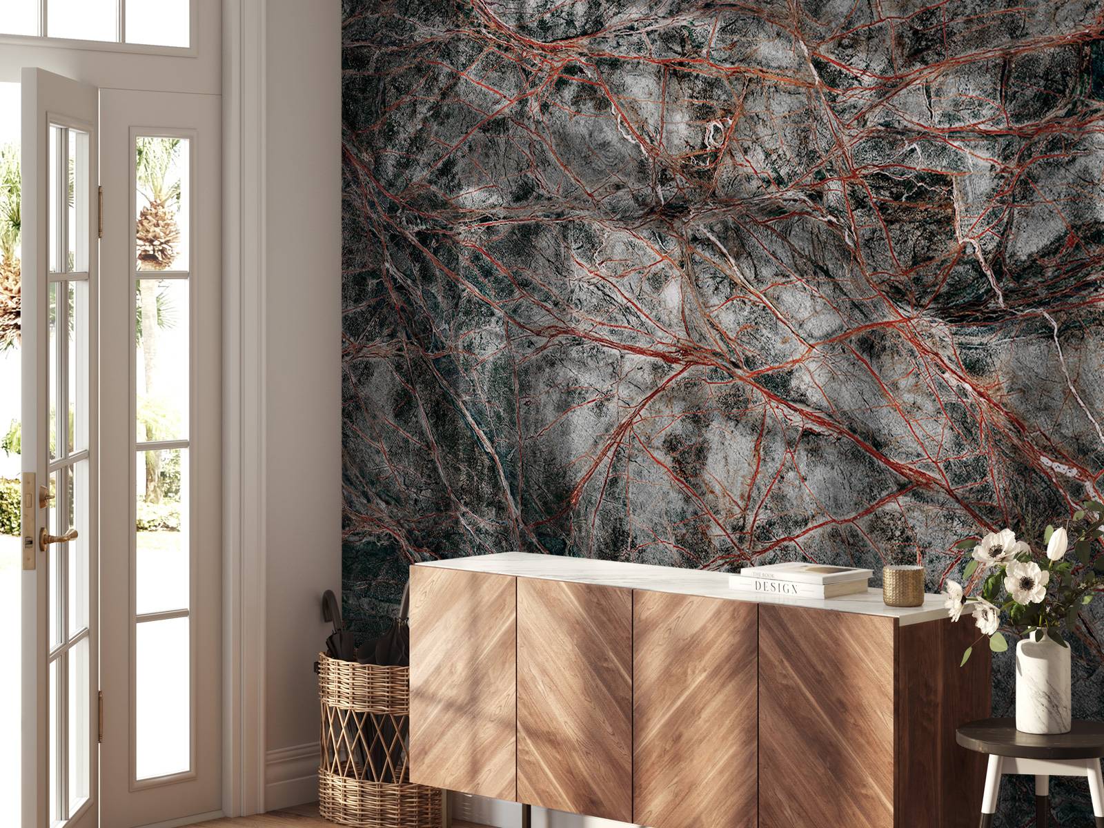 Grey marble with fine structure