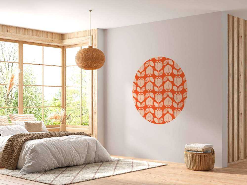 Retro flower pattern
