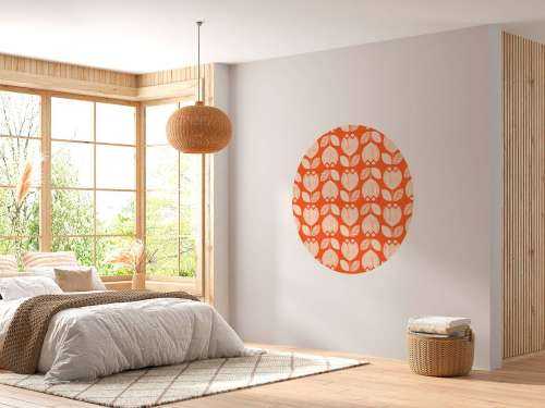 Retro flower pattern