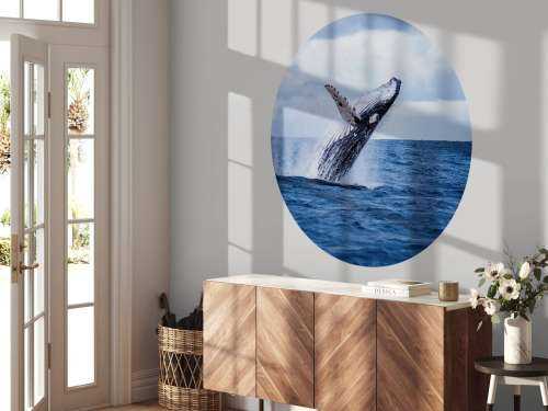 Jumping whale