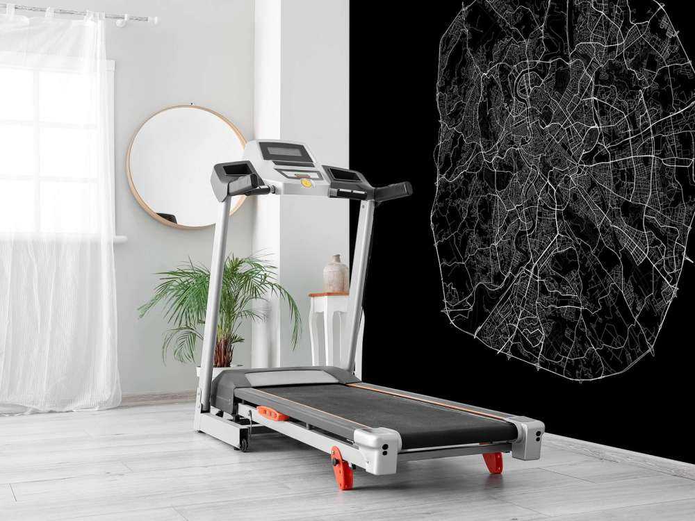 Plattegrond van Rome, zwart