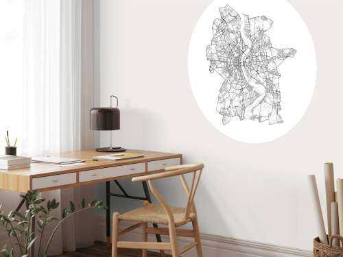 Map of Cologne, white
