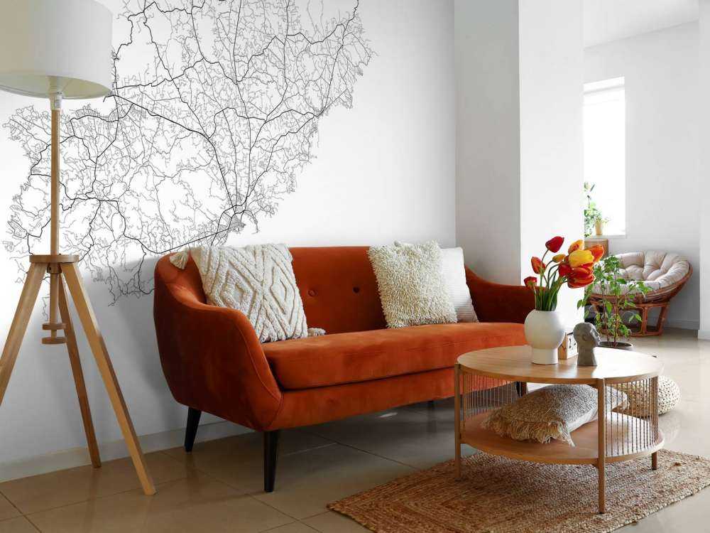 Plattegrond van Ibiza, wit 