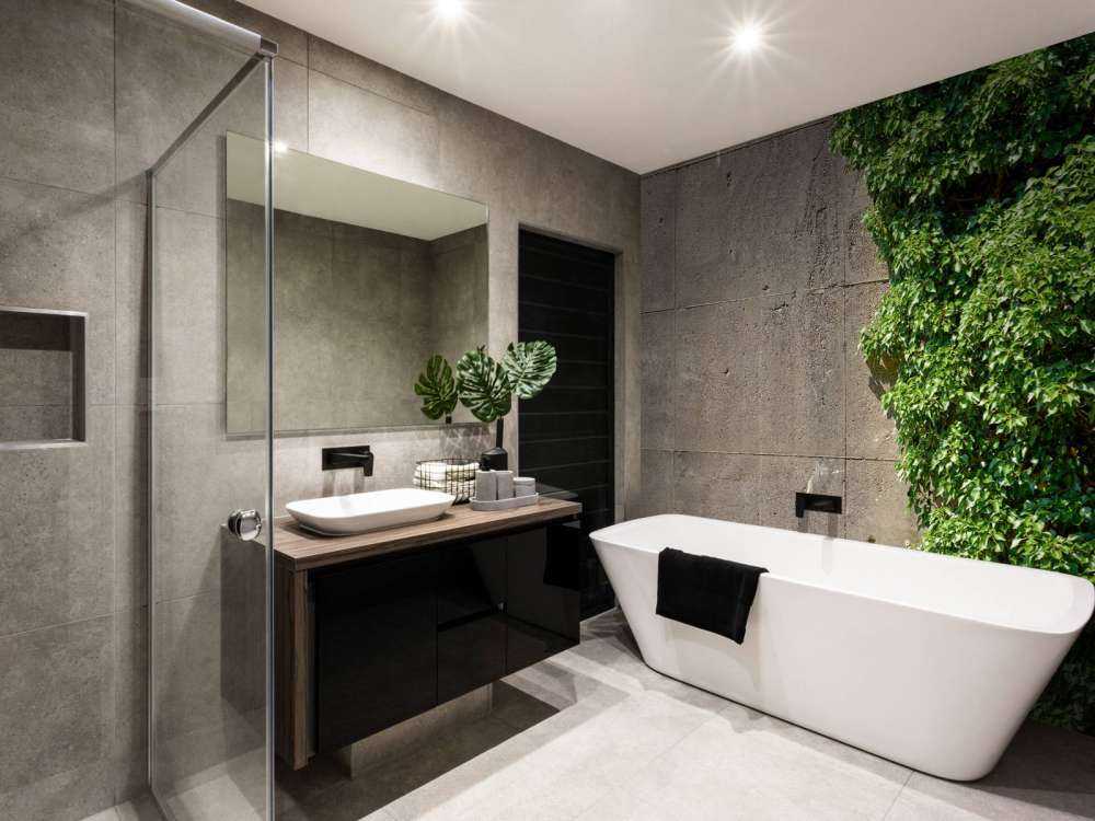 Concrete with bush 