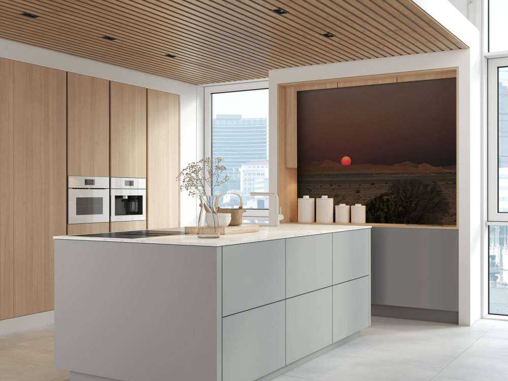 Donkere zonsondergang