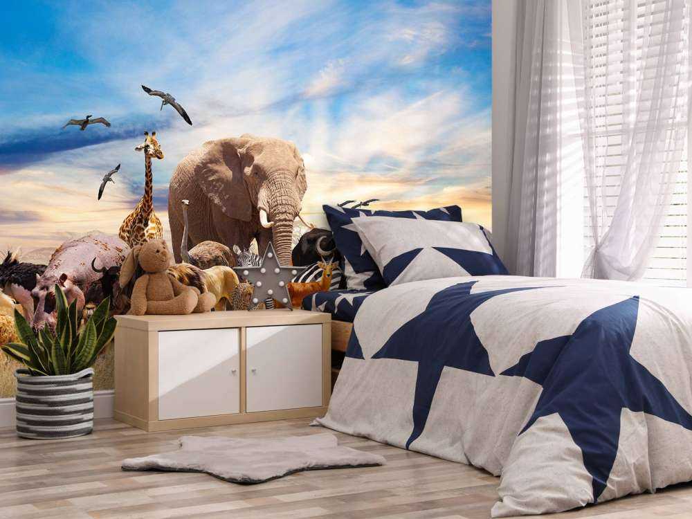 Group African animals