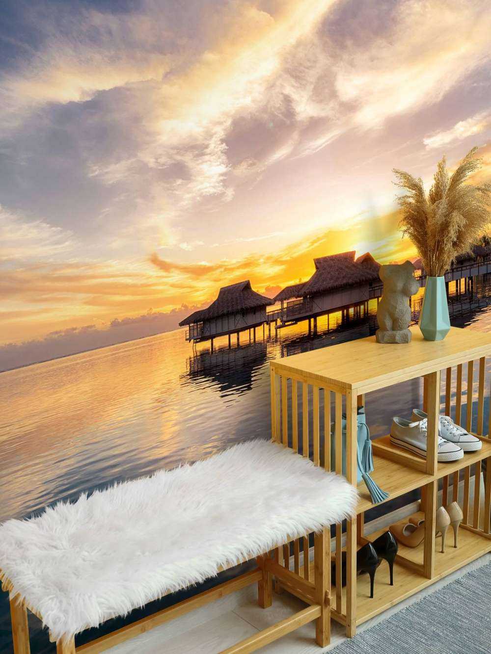 Zonsopkomst bij meer