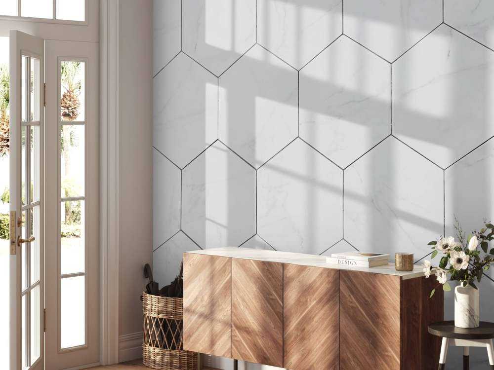 Marble hexagons