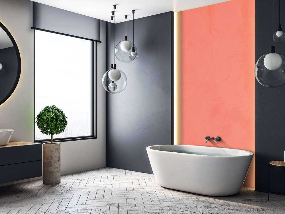 Apricot pink concrete