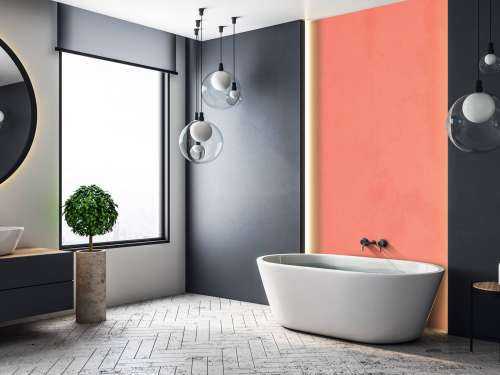 Apricot pink concrete