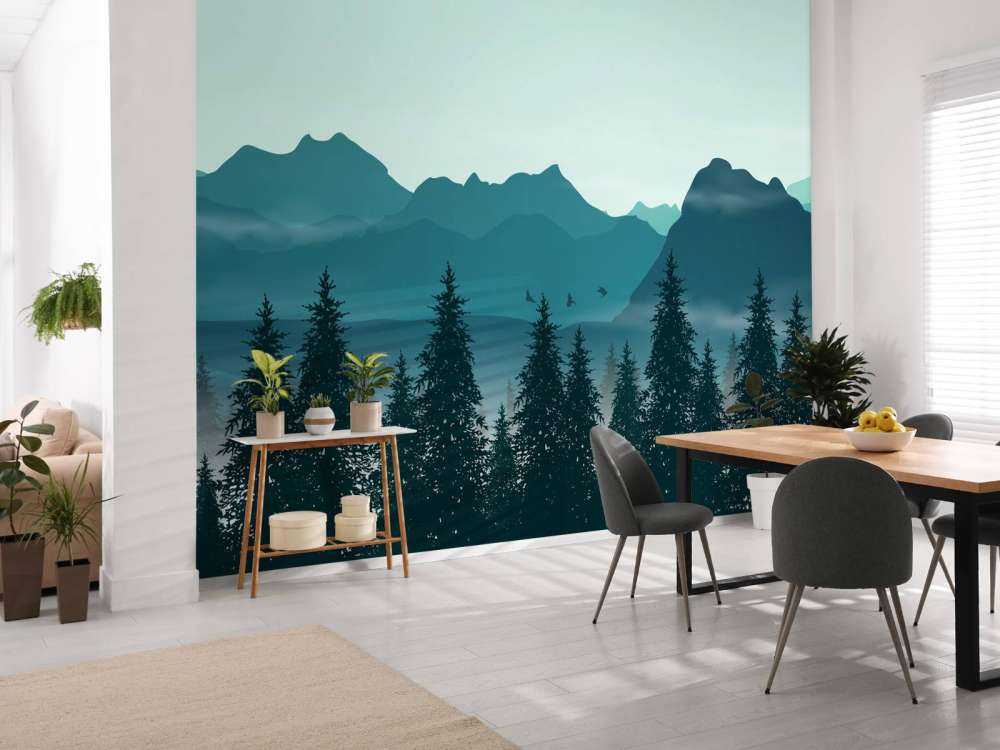 Illustration of forest